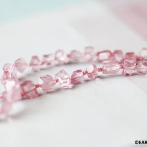 S/ Pink Tourmaline 5-6mm Simple Cut beads 15.5" strand Size varies Natural gemstone beads for jewelry making 111-2397 S/ Pink Tourmaline 5-6mm Simple Cut beads 15.5" strand Size varies Natural gemstone beads for jewelry making 111-2397