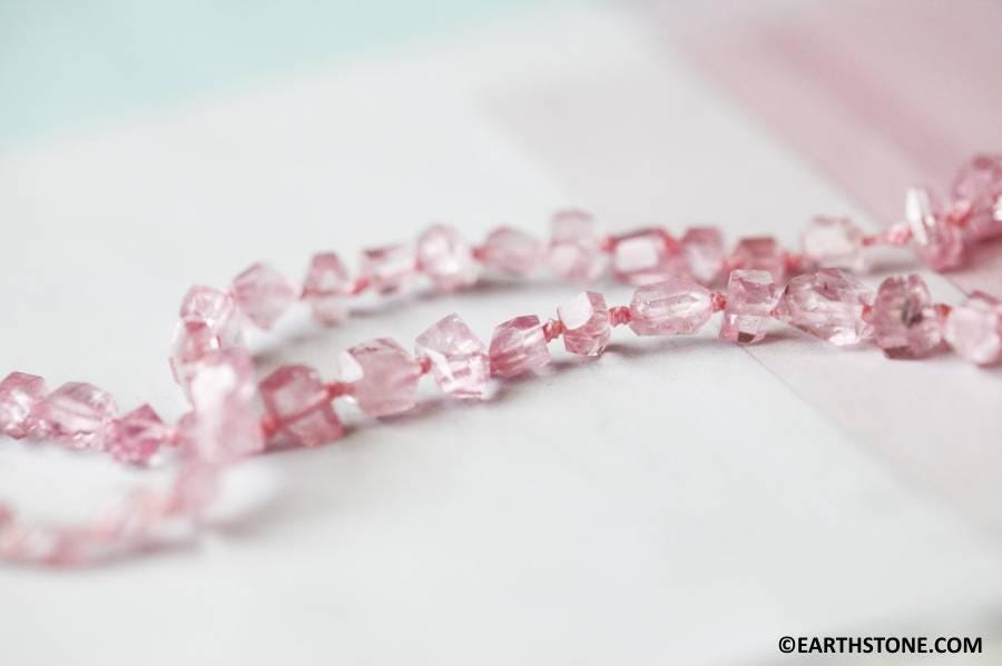 Pink Tourmaline 5-6mm Simple Cut Beads 15.5" Strand Size Varies 111-2397
