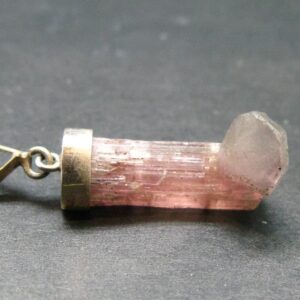 Pink Tourmaline Crystal Pendant - 1.5" - 4.30 Grams