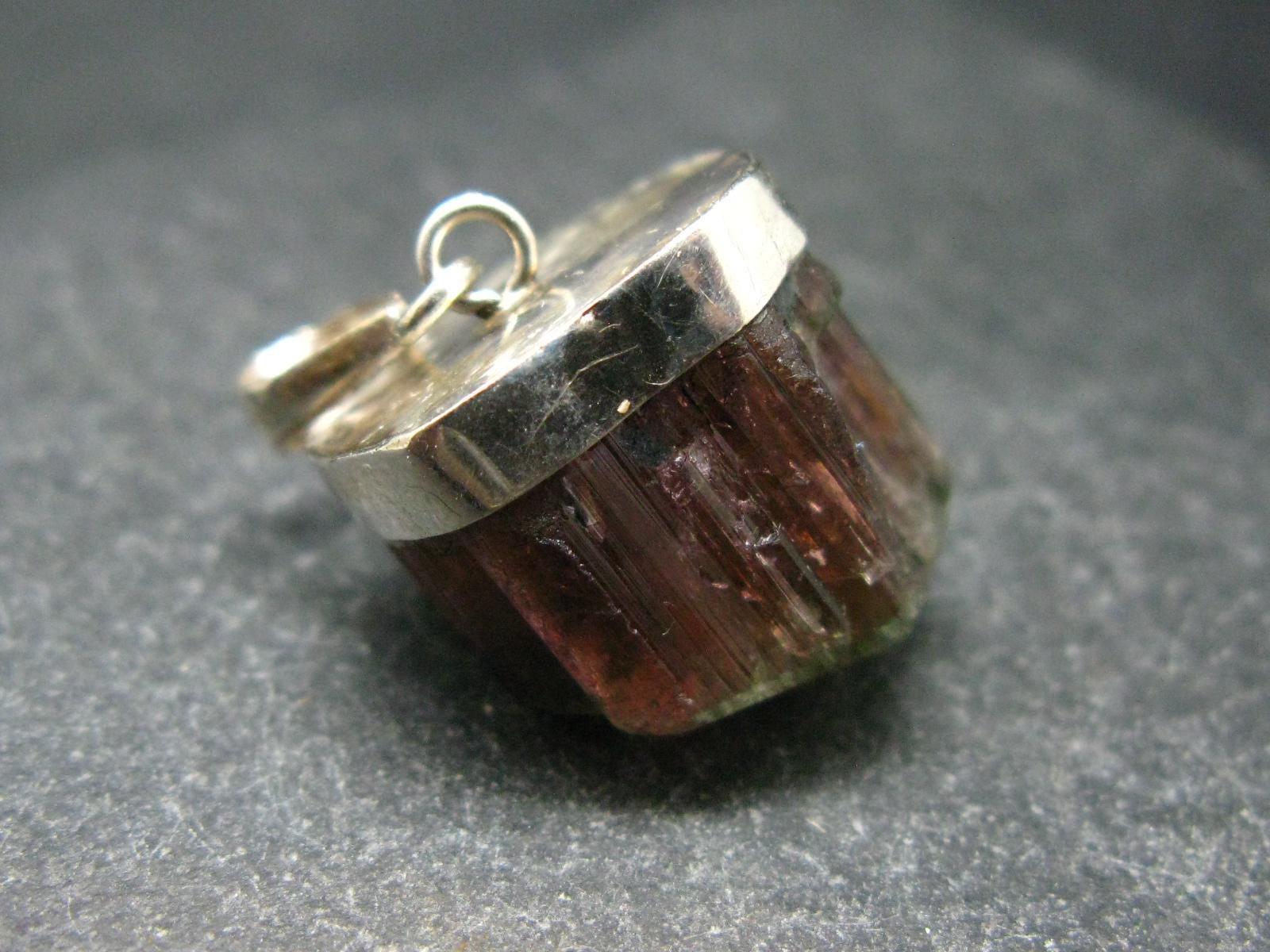 Pink Tourmaline Crystal Pendant - 1.1" - 6.66 Grams