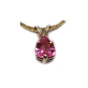 Pink Tourmaline Pendant Rainbow Collection 19th Century Gem Hot Pink Tourmaline Ancient China Last Empress Gemstone 14kt Gold Pendant #52572