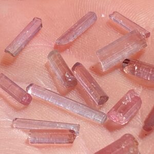 2.2 Grams Pink Tourmaline Crystal Specimens Natural Terminated Jewelry Grade Specimen Lot