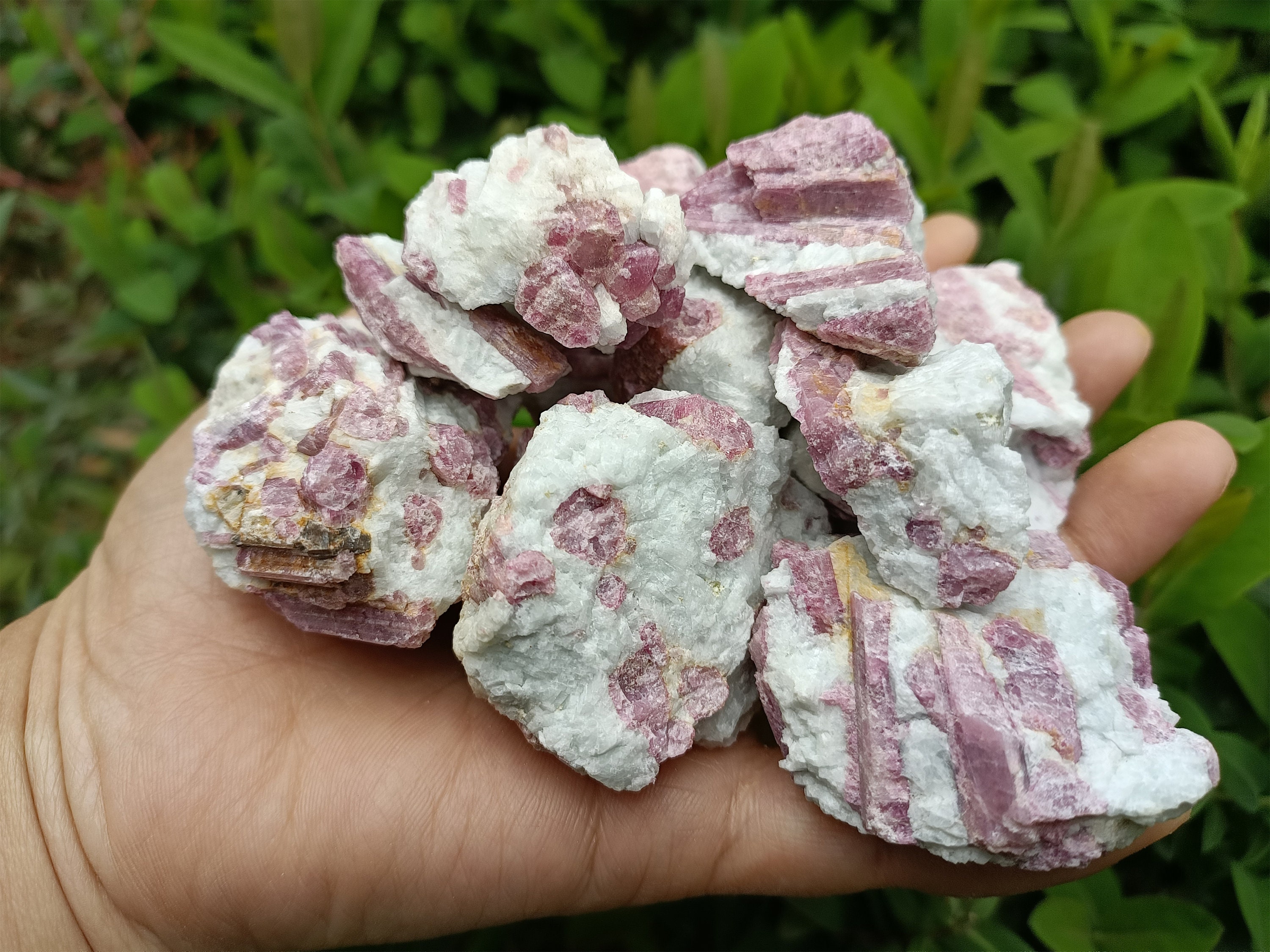 Raw Pink Tourmaline Chunk, Natural Rough Crystal, 1.18–1.97 In