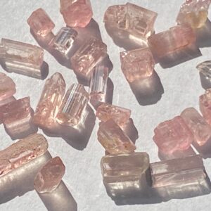 Pink Tourmaline Crystal Specimens 10 Grams Natural Terminated Jewelry Grade Specimen Lot