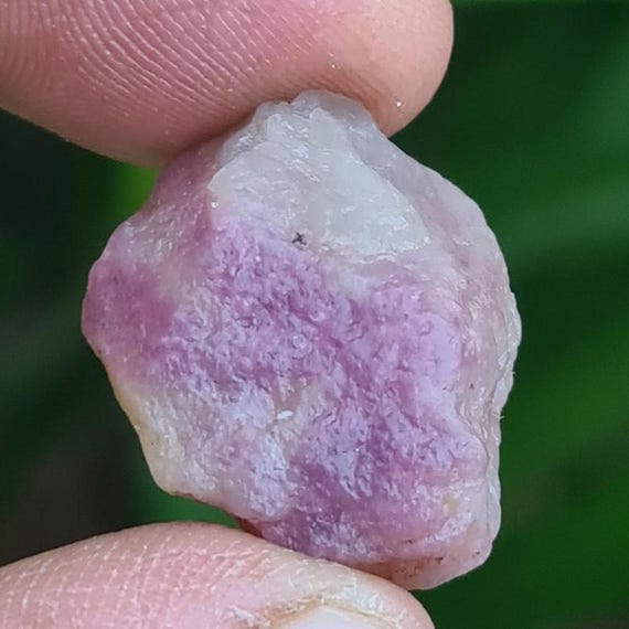 Energy Healing Pink Tourmaline Raw : Reiki Crystal Rough (32 Cts) Bi-colour Tourmaline October Birthstone