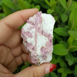 Pink Tourmaline Rough Stone, Raw Crystal Chunk, 1.18–1.97 in
