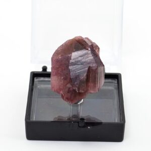 Rubellite Pink Tourmaline Crystal Mineral Specimen Thumbnail Box Rubellite Pink Tourmaline Crystal Mineral Specimen Thumbnail Box