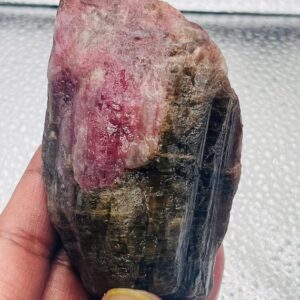 Pink Tourmaline Stone, Rough Pink Tourmuline Crystal Raw Pink Tourmuline In Matrix _ Pink Tourmaline Raw Healing Crystal crt