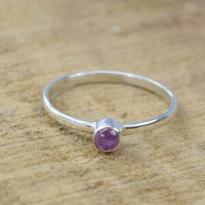 Pink Tourmaline Ring: 925 Sterling Silver Gemstone, October Birthstone Pink Tourmaline Ring: 925 Sterling Silver Gemstone, October Birthstone