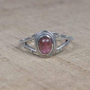 Pink Tourmaline Ring: 925 Sterling Silver Gemstone Jewelry Pink Tourmaline Ring: 925 Sterling Silver Gemstone Jewelry