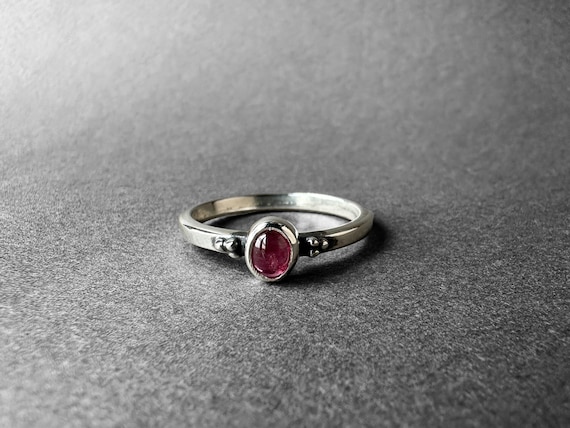 Minimalist Natural Pink Tourmaline Silver Ring, Pink Rubellite Tourmaline Ring Size 6, Elegant Design, Completely Handmade & Sterling Silver Minimalist Natural Pink Tourmaline Silver Ring, Pink Rubellite Tourmaline Ring Size 6, Elegant Design, Completely Handmade & Sterling Silver