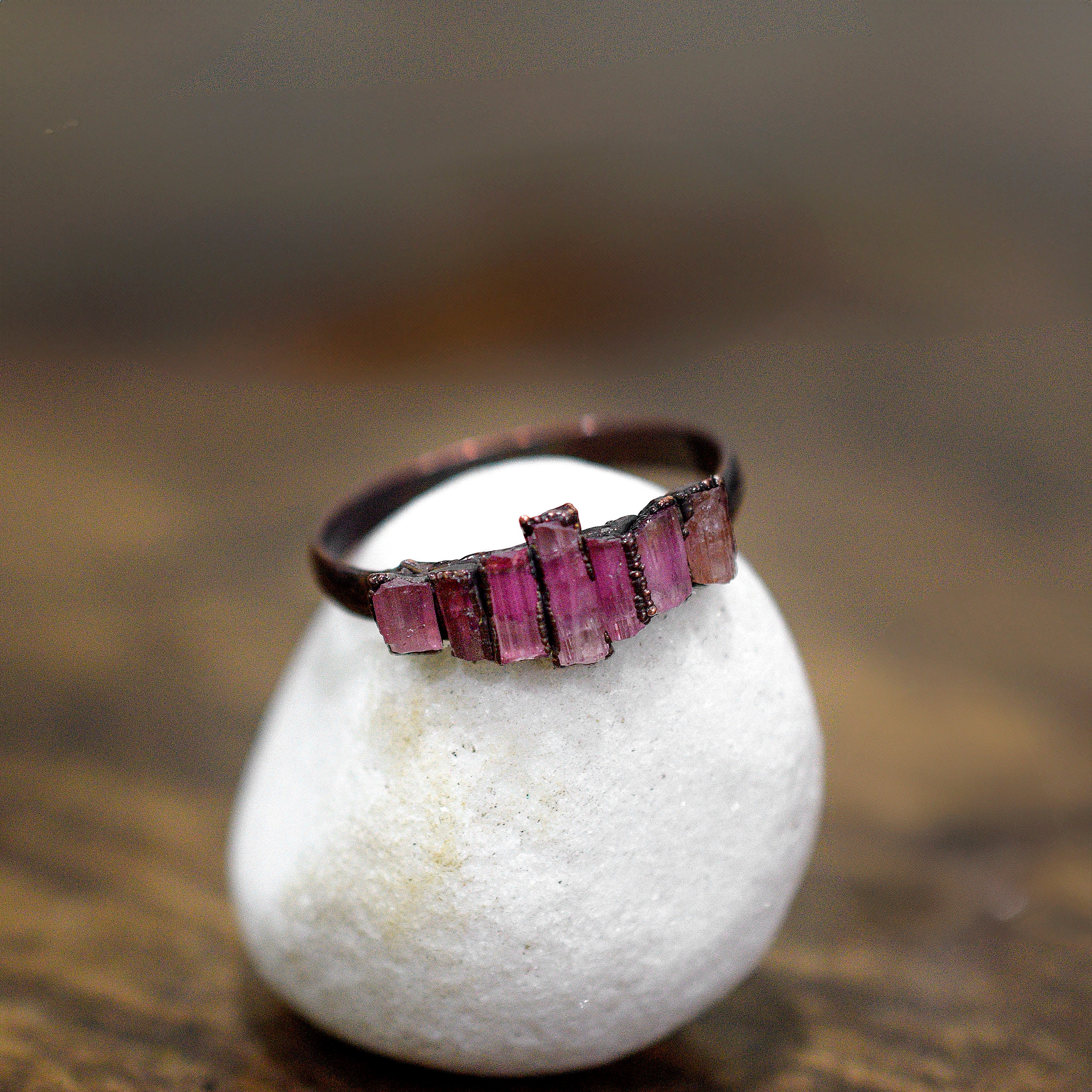 Natural Pink Tourmaline Ring \ Gemstone Ring \ Stackable Ring \ Minimal Ring \ Engagement Ring \ Dainty Ring \ Ring For Women \ Ring Jewelry