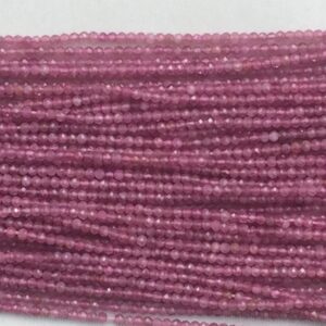 Pink Tourmaline Rondelle Facetted Beads 2.5mm 12" Each Pink Tourmaline Rondelle Facetted Beads 2.5mm 12" Each