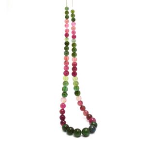 6mm-13mm Green / Pink Tourmaline Big Size Smooth Round Beads | 18inch Strand | Aaa+ Multi Tourmaline Precious Gemstone Loose Sphere Balls 6mm-13mm Green / Pink Tourmaline Big Size Smooth Round Beads | 18inch Strand | Aaa+ Multi Tourmaline Precious Gemstone Loose Sphere Balls