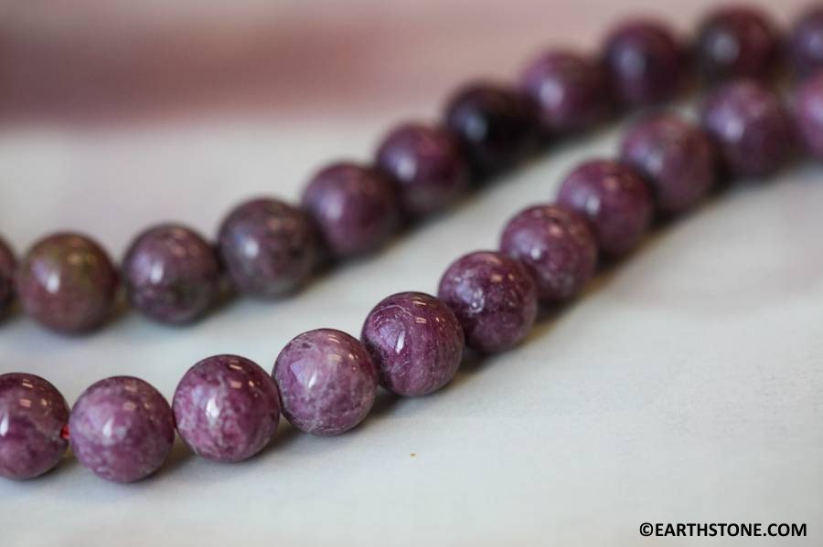 M/ Pink Tourmaline 10mm/ 8mm Round Beads 16" Strand Pink Gemstone Beads Shade Varies For Jewelry Making