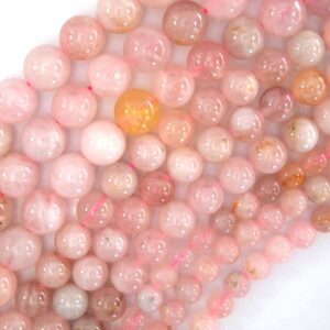 Natural Pink Tourmaline Round Beads Gemstone 15" Strand 6mm 8mm 10mm Natural Pink Tourmaline Round Beads Gemstone 15" Strand 6mm 8mm 10mm