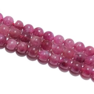 Natural Pink Tourmaline Beads,natural Smooth And Round Tourmaline Beads,15 Inches One Starand Natural Pink Tourmaline Beads,natural Smooth And Round Tourmaline Beads,15 Inches One Starand