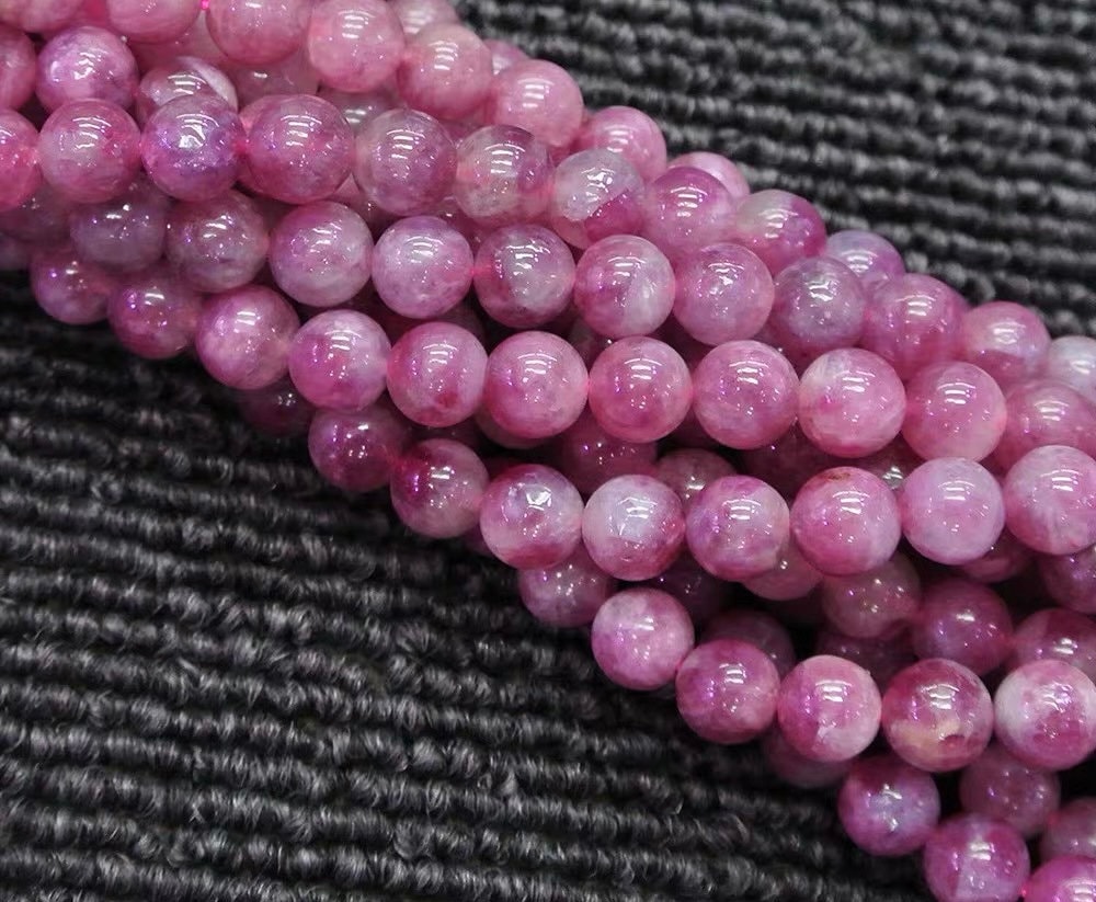 Natural Pink Tourmaline Beads,natural Smooth And Round Tourmaline Beads,15 Inches One Starand