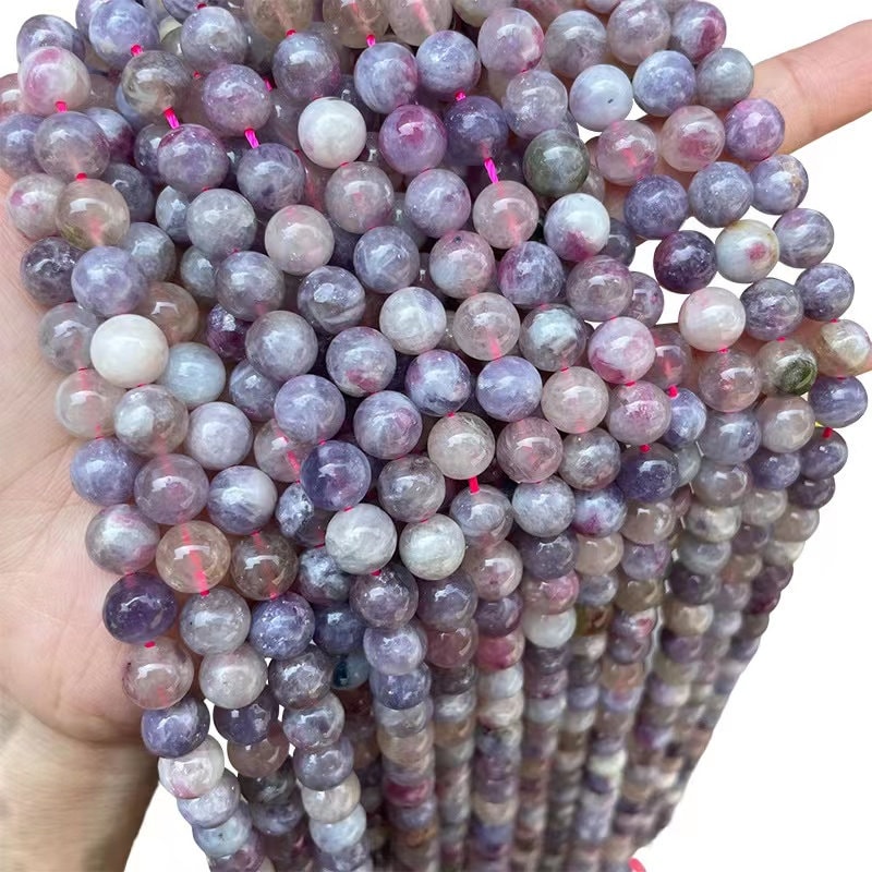 Natural Pink Tourmaline Smooth Round Beads,4mm 6mm 8mm 10mm 12mm Smooth And Round Pink Tourmaline Beads,one Strand 15"