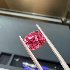 3.38 Carat, Natural Pink Tourmaline Cut, Genuine Tourmaline Faceted Gemstone, 9.30x8x7 Mm, Loose Stone