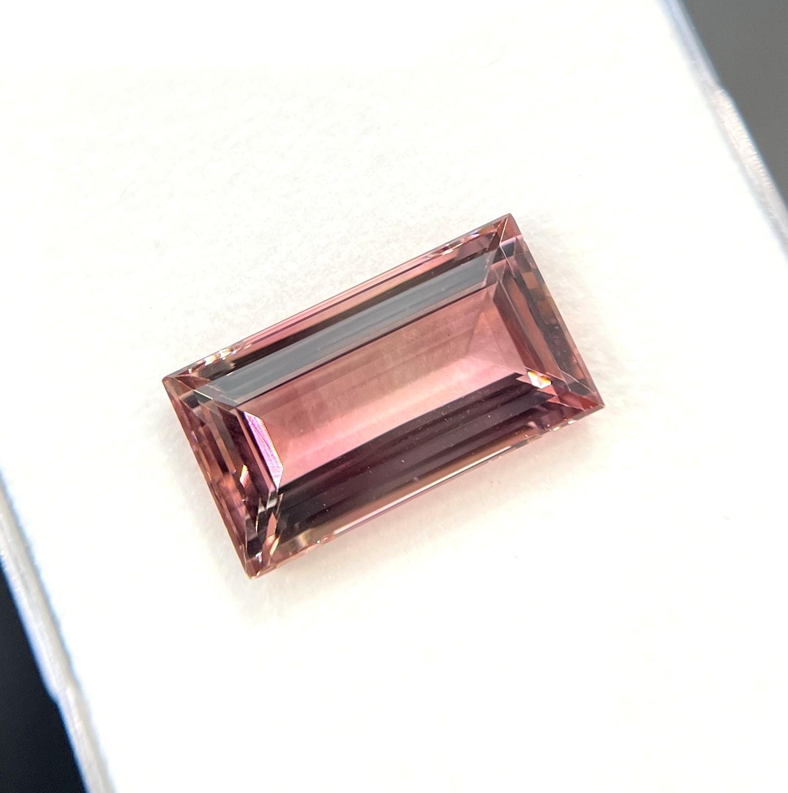 8.63 Ct Natural Pink Tourmaline Gemstone: Rectangle Faceted Loose Stone 8.63 Ct Natural Pink Tourmaline Gemstone: Rectangle Faceted Loose Stone