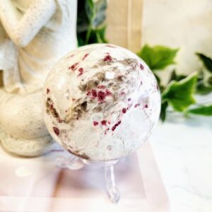 Pink Tourmaline Crystal Sphere • Love and Emotional Balance • Ethically Sourced