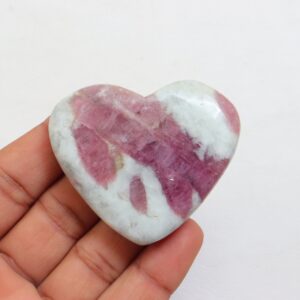 Pink Tourmaline Heartstone, Natural Pink Tourmaline Heart, Calming Heartstone, Tourmaline - Stone Of Love, Joy And Compassion - Heart Chakra