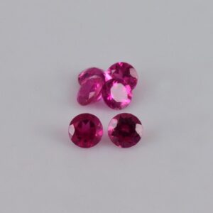Natural Pink Tourmaline 3x3x2 mm Faceted Cut Round Loose Gemstone - 100% Natural Tourmaline Gemstones - TUPNK-1093