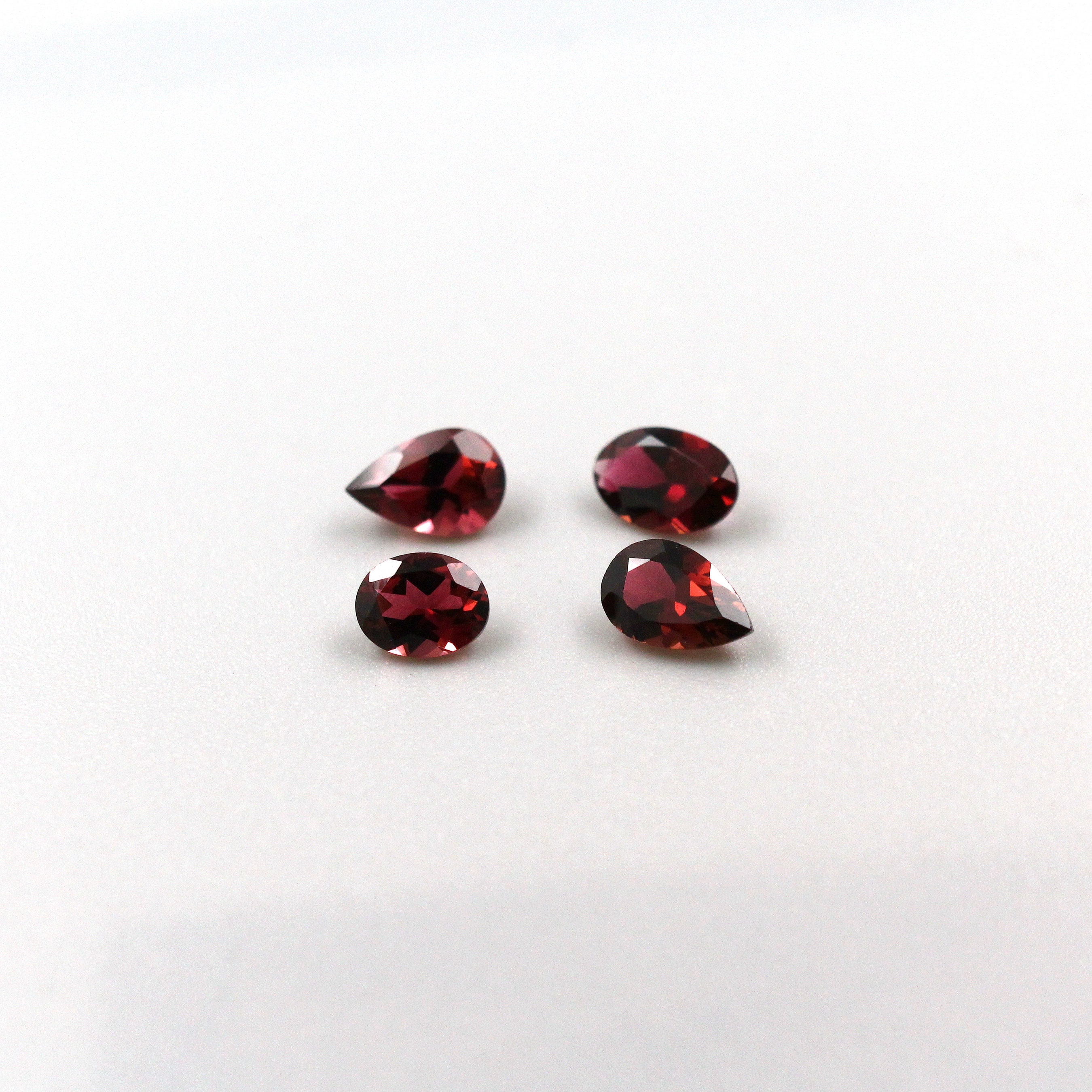 Natural Rubellite Gemstone Lot, 4 Pcs Faceted Pink Tourmaline - Mixed Shapes, 1.64ct