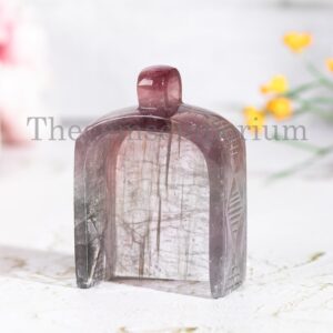 Natural Pink Tourmaline Scoop Shape Carving, Hand Carved Scoop, Tourmaline Gemstone Carving, Pink Tourmaline Handmade Carving, Fancy Carving