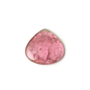 Natural Pink Tourmaline Smooth Heart Loose Gemstone, 28x30 mm, Tourmaline Jewelry Handmade Gift for Women, 1 Piece
