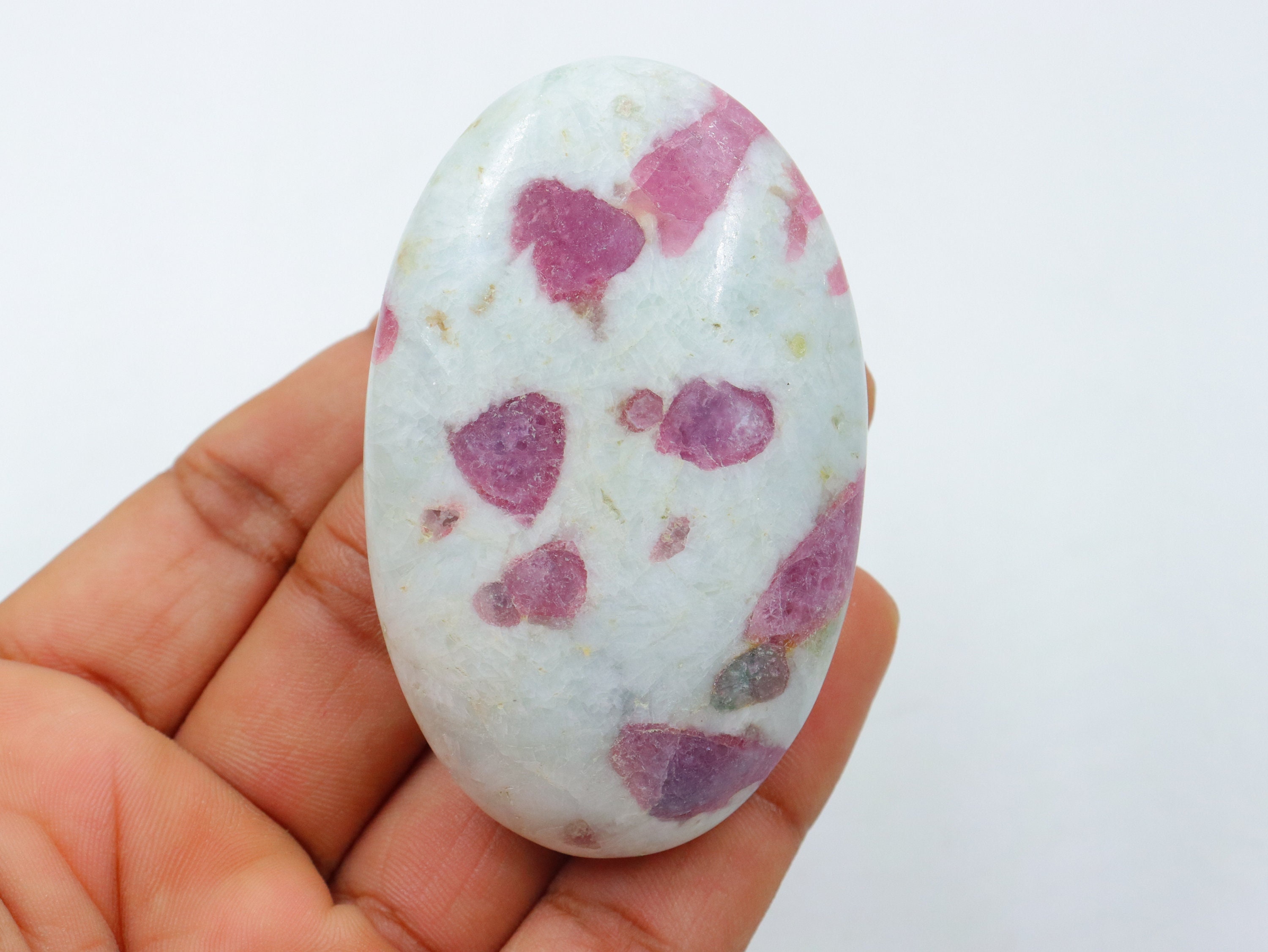 Pink Tourmaline Palm, Natural Pink Tourmaline Palm, Spiritual Healing Crystal, Pink Tourmaline Gemstone, Polished Palmstone, Pink Tourmaline