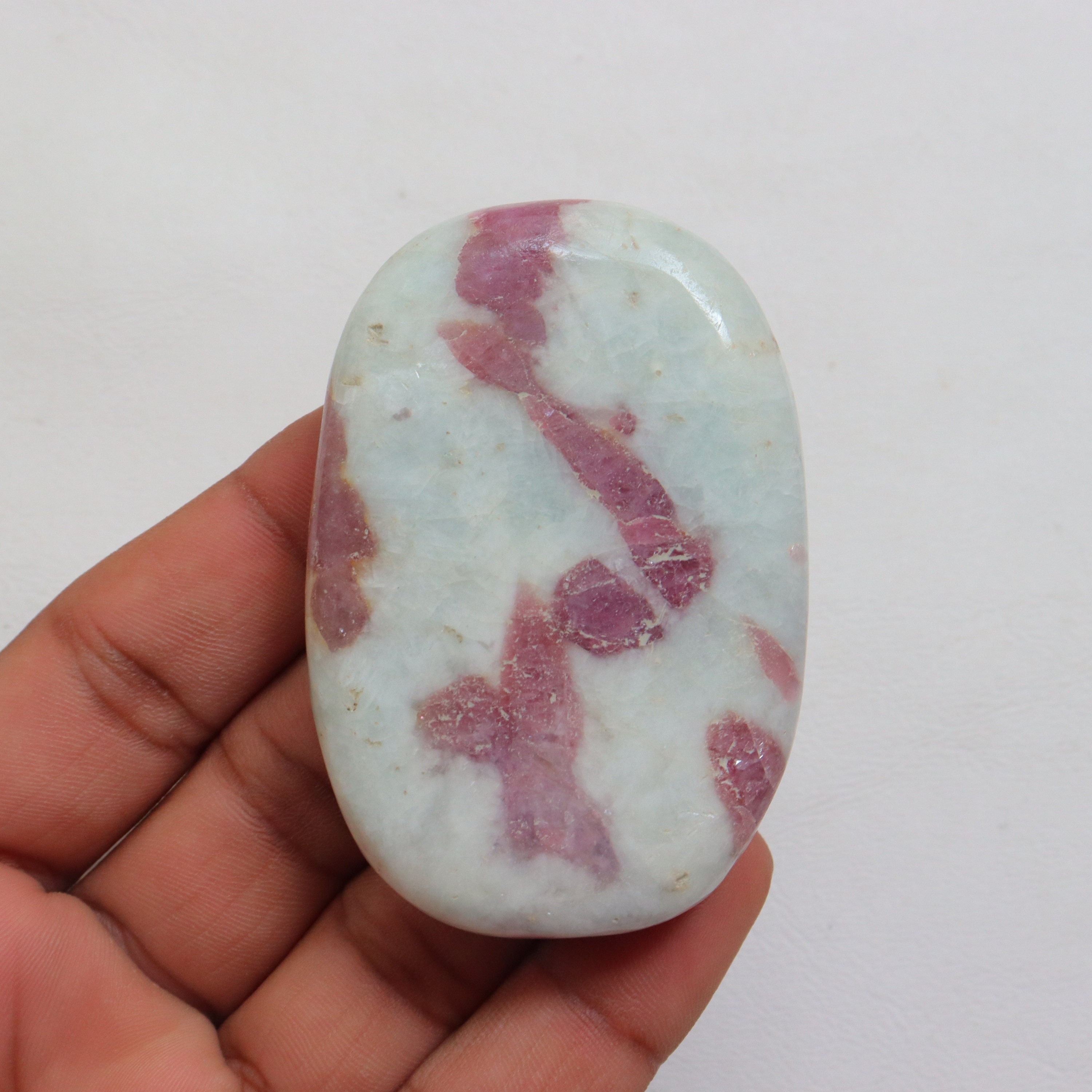 Pink Tourmaline Palmstone, Natural Pink Tourmaline Palm, Calming Palm Stone, Tourmaline - Stone Of Love, Joy And Compassion - Heart Chakra