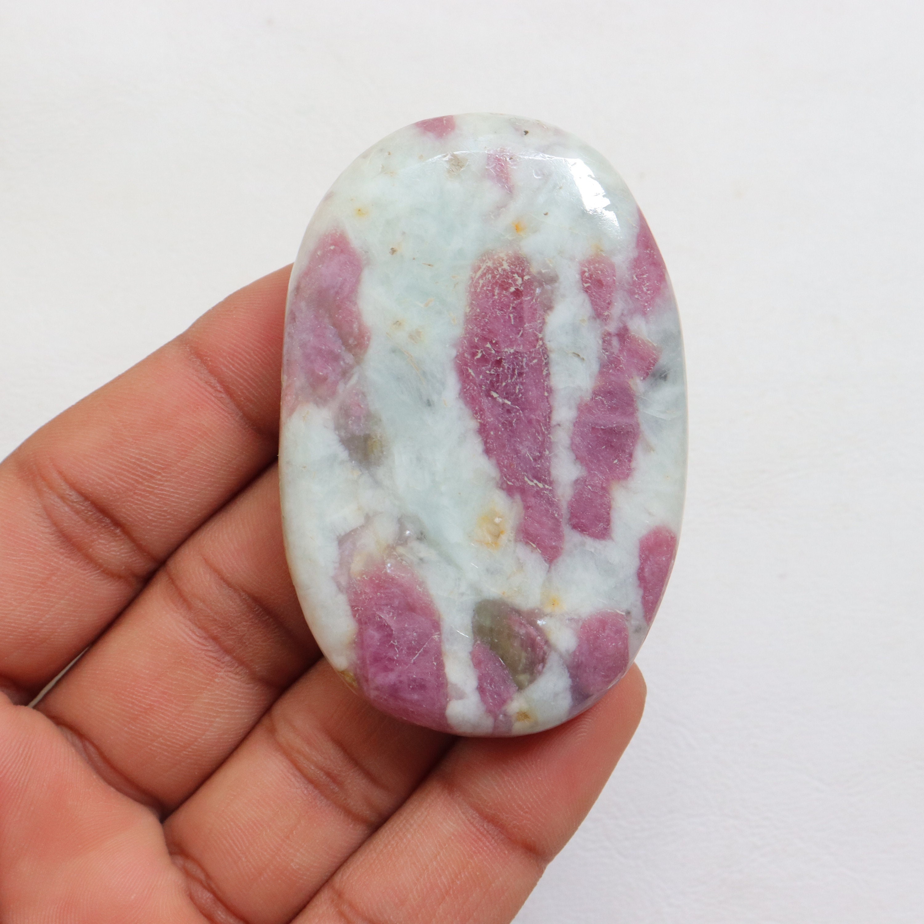 Pink Tourmaline Palmstone, Natural Pink Tourmaline Palm, Calming Palm Stone, Tourmaline - Stone Of Love, Joy And Compassion - Heart Chakra Pink Tourmaline Palmstone, Natural Pink Tourmaline Palm, Calming Palm Stone, Tourmaline - Stone Of Love, Joy And Compassion - Heart Chakra