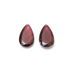 Pink Tourmaline Pear Rose Cut Loose Gemstone, 26x15x6 mm, Tourmaline Pear Cut, Tourmaline Jewelry Making Gemstone Cut, Pair ( 2 Pieces )