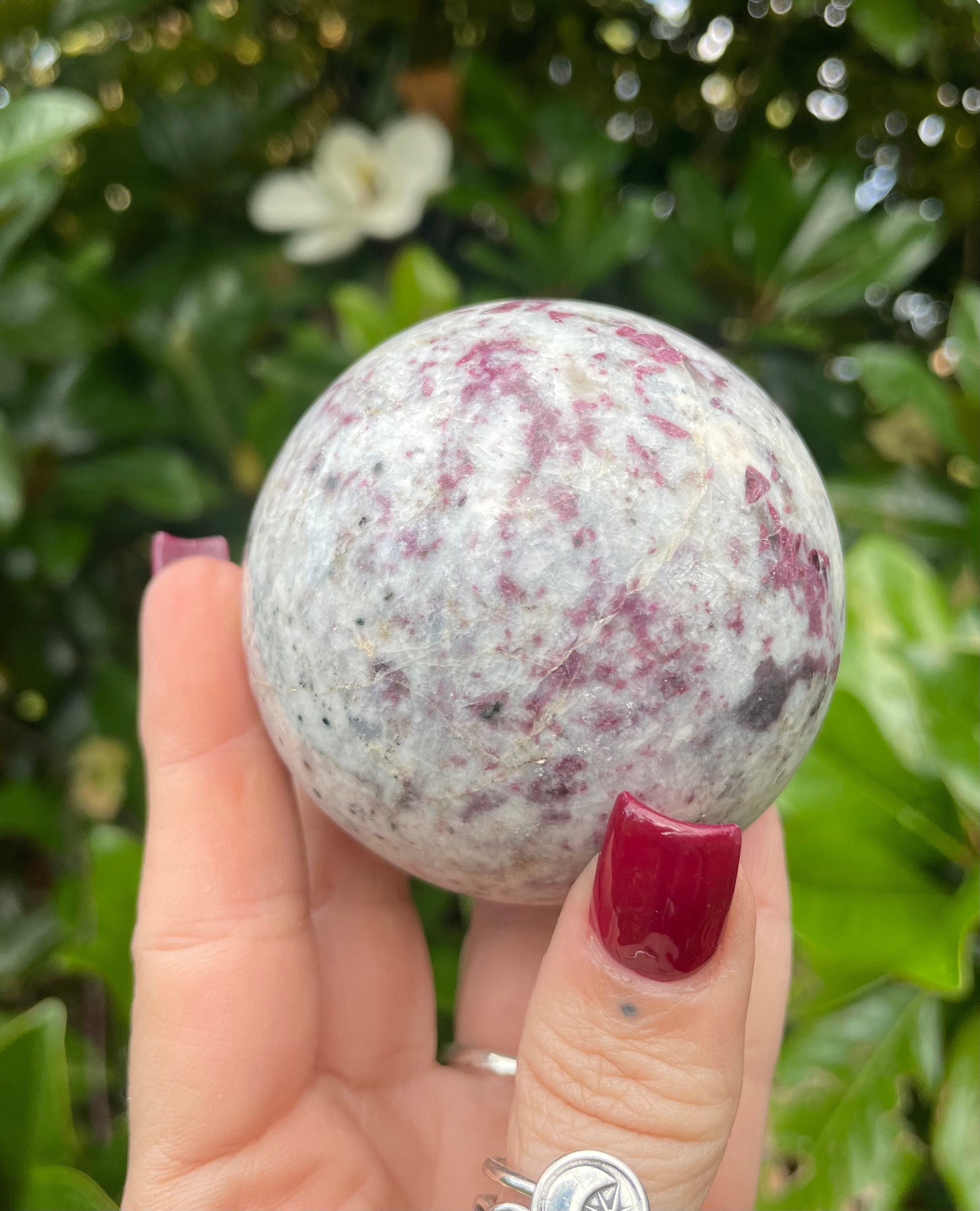 Rubellite Sphere, Rubellite, Pink Tourmaline
