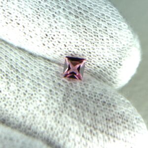 Soft Pink Tourmaline Square Cut Gemstone 4mm Natural Loose Stone For Jewelry 0.39ct Soft Pink Tourmaline Square Cut Gemstone 4mm Natural Loose Stone For Jewelry 0.39ct