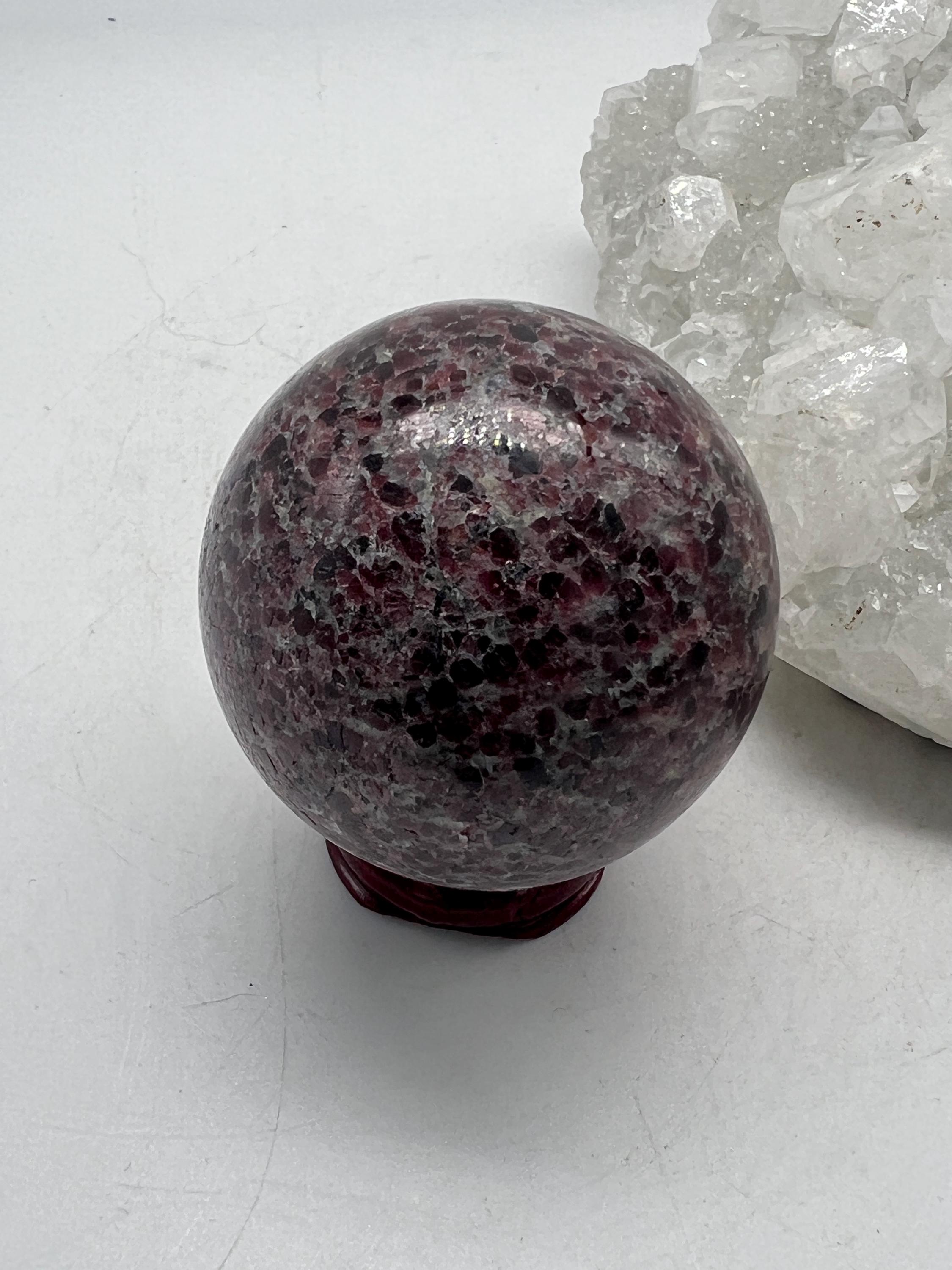 Pink Tourmaline Sphere- 6 1/2" Circumference Pink Tourmaline Sphere- 6 1/2" Circumference