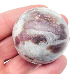 Pink Tourmaline Sphere Stone A++ – Crystal Ball - Healing Crystal Stones – Crystal Décor – 40-50mm - BA1024
