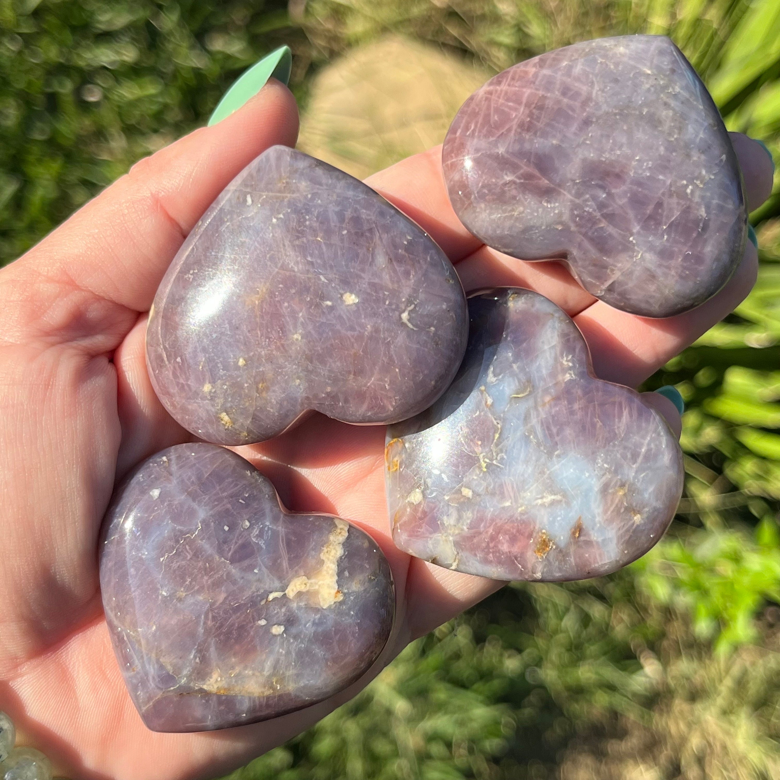 Unicorn Stone Heart | Pink Tourmaline Heart | Pink Tourmaline Crystal Heart | Crystal Palm Stone