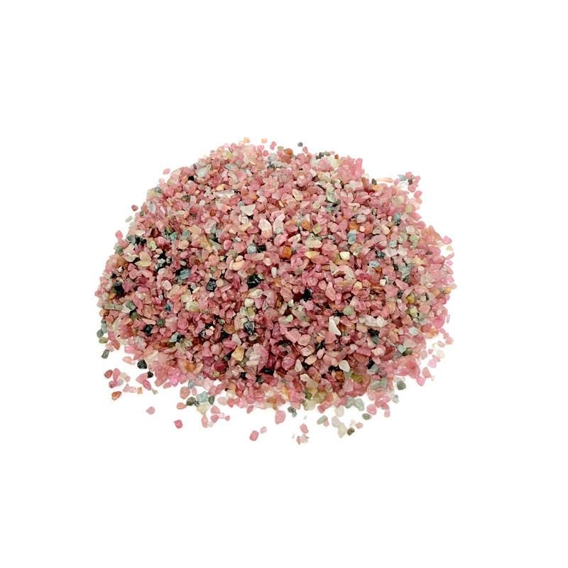 Pink Tourmaline Chips – Gemstone Chips – Crystal Semi Tumbled Chips - Bulk Crystal - 2-6mm - Cp1262