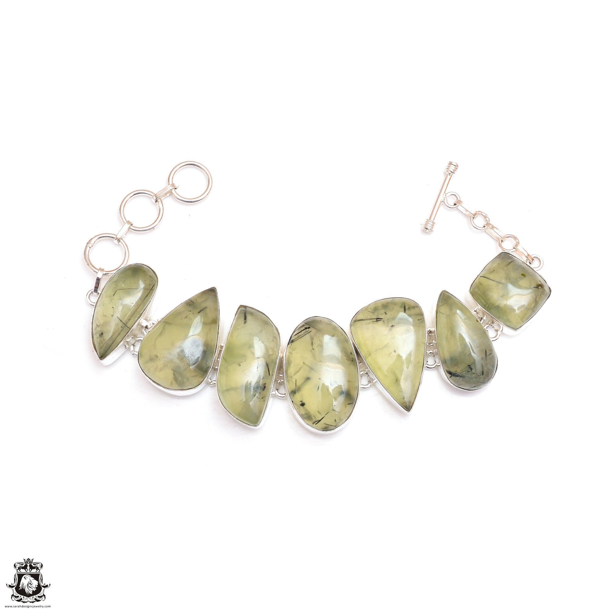 Australian Prehnite Genuine Gemstone 925 Sterling Silver Bracelet Mineral Jewelry Australian Prehnite Genuine Gemstone 925 Sterling Silver Bracelet Mineral Jewelry
