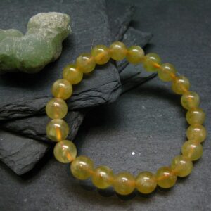 Australian Golden Prehnite Genuine Bracelet ~ 7 Inches ~ 8mm Round Beads Australian Golden Prehnite Genuine Bracelet ~ 7 Inches ~ 8mm Round Beads