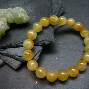 Australian Golden Prehnite Genuine Bracelet ~ 7 Inches ~ 10mm Round Beads Australian Golden Prehnite Genuine Bracelet ~ 7 Inches ~ 10mm Round Beads