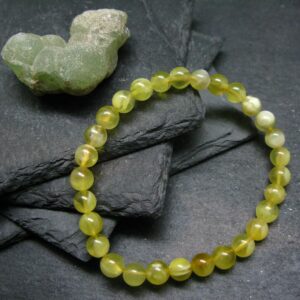 Australian Golden Prehnite Genuine Bracelet ~ 7 Inches ~ 6mm Round Beads Australian Golden Prehnite Genuine Bracelet ~ 7 Inches ~ 6mm Round Beads