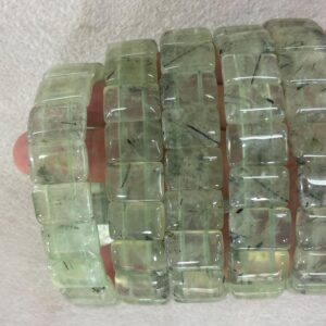 Green Prehnite 11x16mm Rectangle Genuine Gemstone Beads Finished Jewelry Bracelet Supply - 1piece Green Prehnite 11x16mm Rectangle Genuine Gemstone Beads Finished Jewelry Bracelet Supply - 1piece