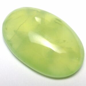 38.685 Carats Prehinite Cabochon Oval Natural Australian Prehnite Clear Translucent Light Green MintJewelry