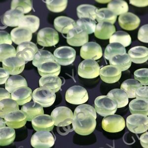 Prehnite Cabochon 6mm Round - Per Stone Prehnite Cabochon 6mm Round - Per Stone