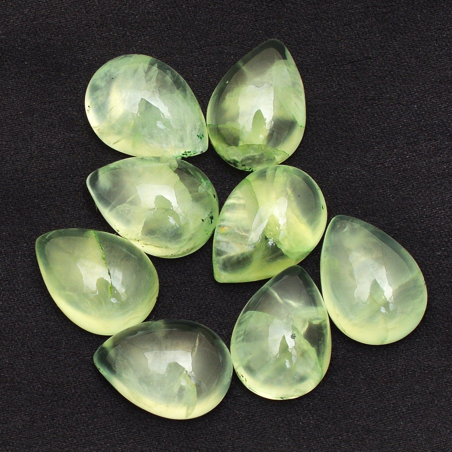 Aaa Prehnite 10x14mm Pear Cabochon | Natural Prehnite Loose Semi Precious Gemstone Pear Cabochons | Gemstone Cabs | Jewelry Making Supplies Aaa Prehnite 10x14mm Pear Cabochon | Natural Prehnite Loose Semi Precious Gemstone Pear Cabochons | Gemstone Cabs | Jewelry Making Supplies