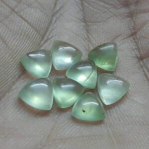 Aaa Prehnite Pear Cabochon: Natural Loose Gemstone